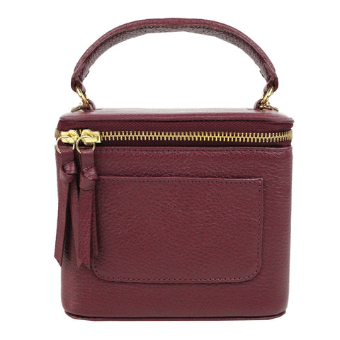 Bolsa Alba Burgundy Liso Pronta Entrega