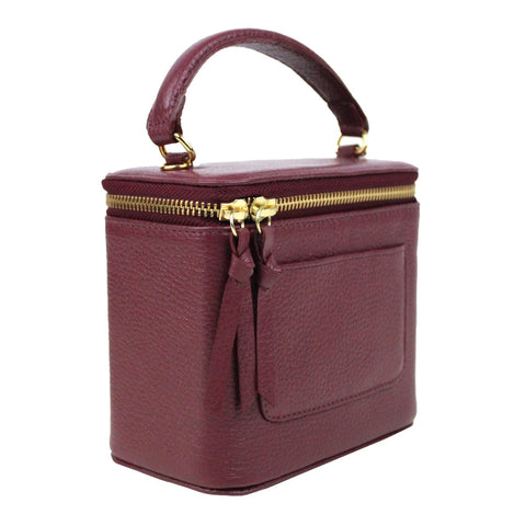 Bolsa Alba Burgundy Liso Pronta Entrega