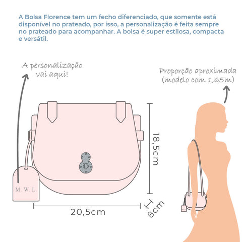 Bolsa Florence Off White Liso Pronta Entrega