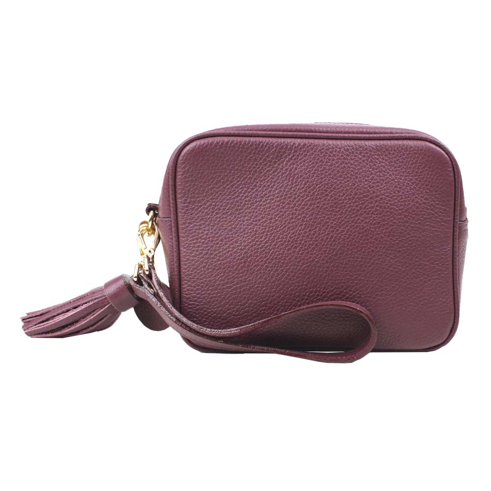 Bolsa Laure Burgundy Liso Pronta Entrega