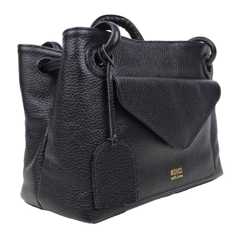 Bolsa Olivia Preto Liso Pronta Entrega