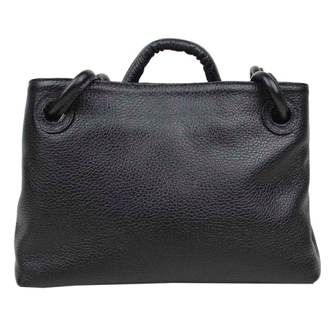 Bolsa Olivia Preto Liso Pronta Entrega