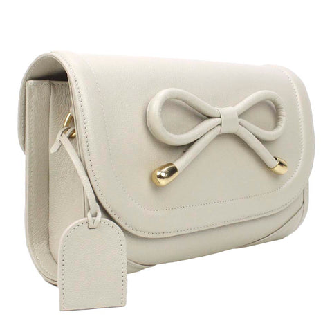 Bolsa Clémence Laço Codornê Off White Liso