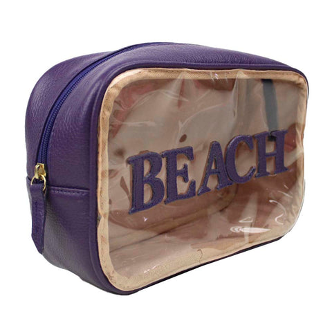 Necessaire Anne Beach Purple Pronta Entrega