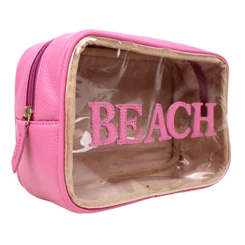 Necessaire Anne Beach Rosa Orquídea Pronta Entrega