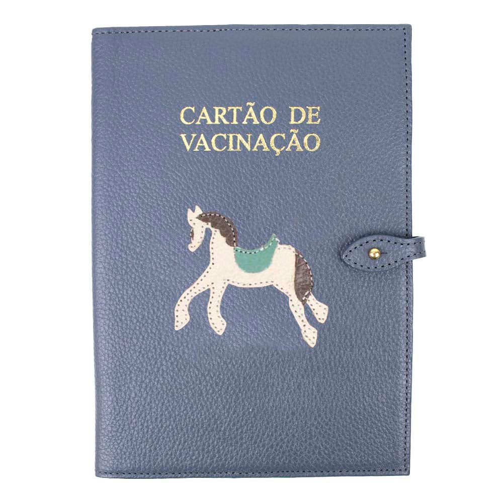 Porta Cartão De Vacina Cavalo Joca Oceano com Jade e Fendi Pronta Entrega