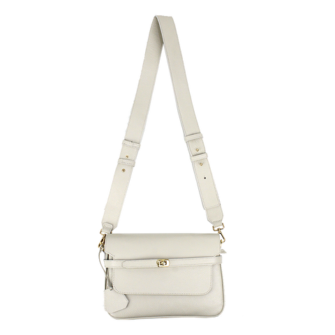 Bolsa Adele Off White Liso Pronta Entrega