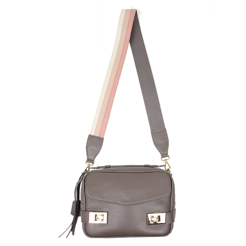 Bolsa Amelie P Fendi com Off White Liso, Rose Liso e Algodão Doce Liso Pronta Entrega