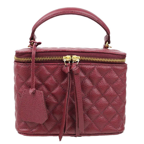 Bolsa Beatrice Burgundy Liso Pronta Entrega