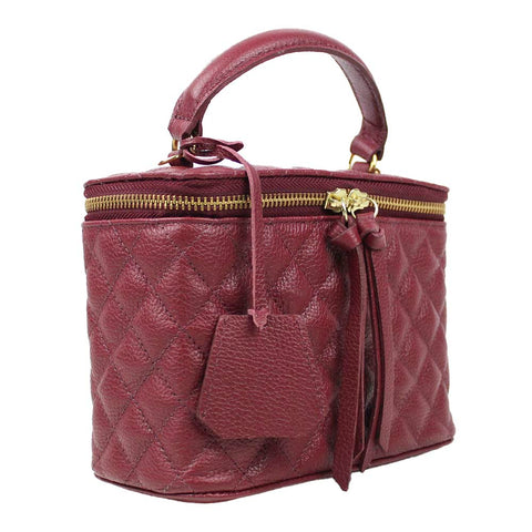 Bolsa Beatrice Burgundy Liso Pronta Entrega