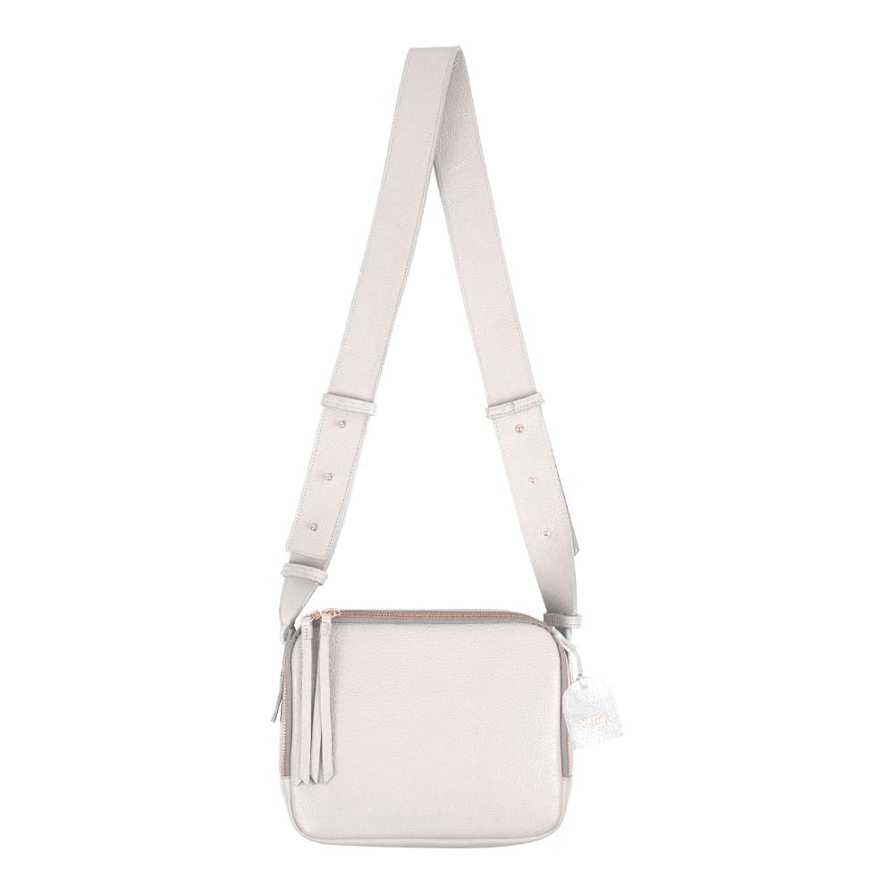 Bolsa Carmel Off White Liso Pronta Entrega