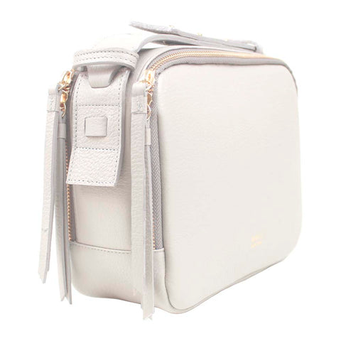 Bolsa Carmel Off White Liso Pronta Entrega