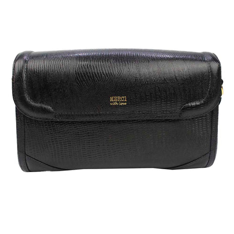 Bolsa Clémence Laço Codornê Preto Paris Pronta Entrega