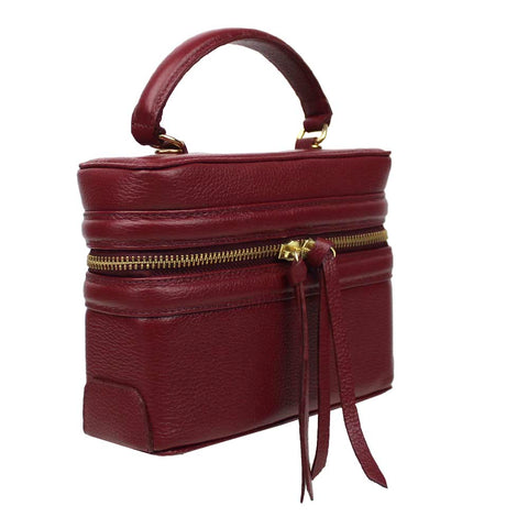 Bolsa Ivy Burgundy Liso Pronta Entrega