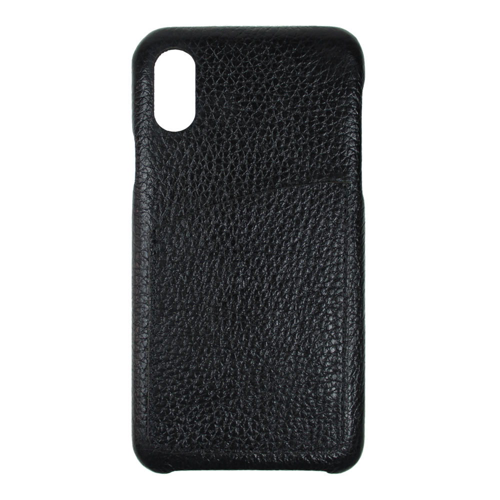 Case iPhone XS Max Com Porta Cartão Preto Liso Pronta Entrega