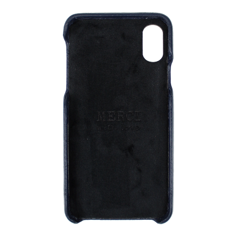 Case iPhone X e XS Marinho Liso Pronta Entrega