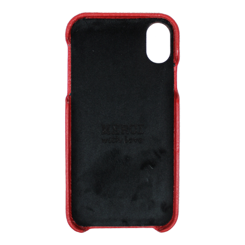 Case iPhone X e XS Vermelho Liso Pronta Entrega