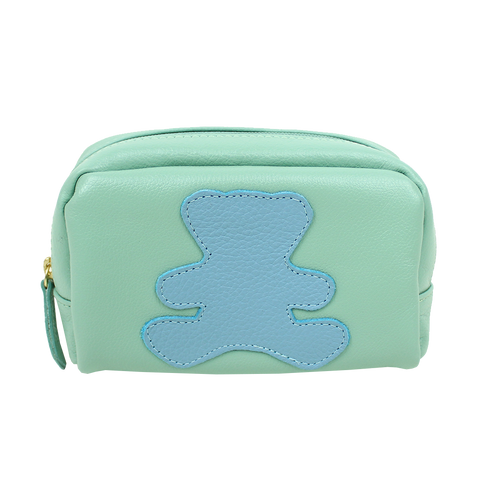 Necessaire P Little Bear Menta Liso com Aqua Liso Pronta Entrega