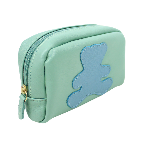 Necessaire P Little Bear Menta Liso com Aqua Liso Pronta Entrega