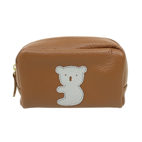 Necessaire P Little Koala Caramelo Liso Pronta Entrega