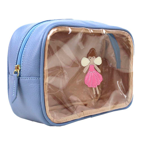 Necessaire Anne Beach Fadinha Sky com Rosa Orquídea Pronta Entrega