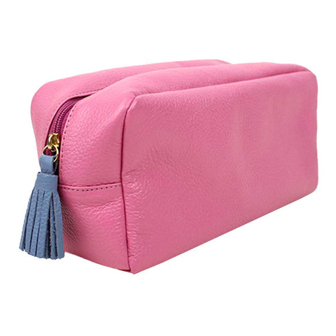 Necessaire Julie G Rosa Orquidea com Sky Liso Pronta Entrega