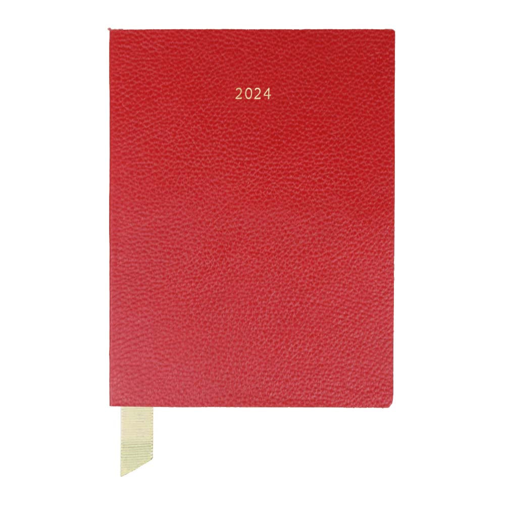 Planner My Days 2024 Vermelho Liso Pronta Entrega