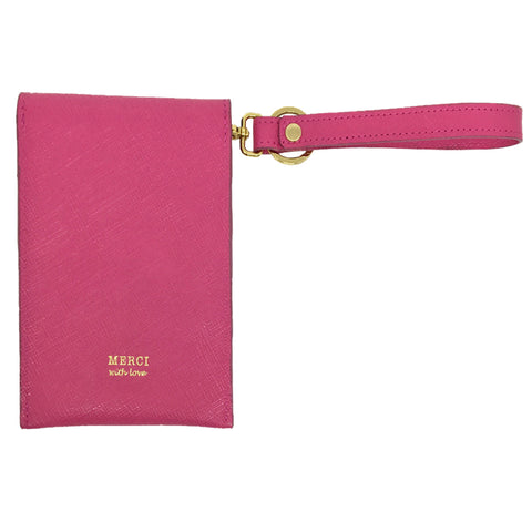 Porta Celular G Pink Prada com Burgundy Liso Pronta Entrega